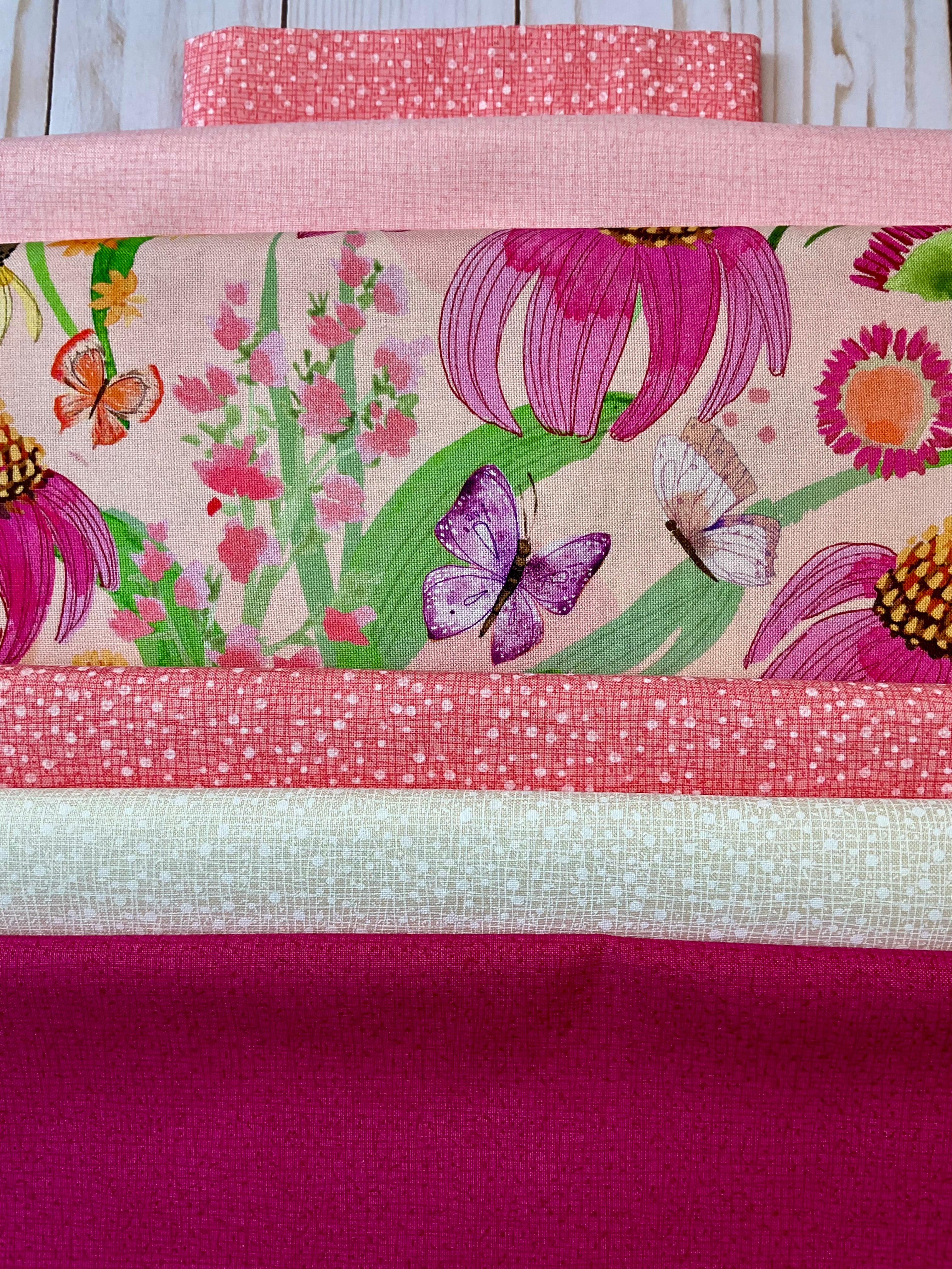 A Quilt Kit of Fiona’s Daisy Chain - Light Pink - Image 2