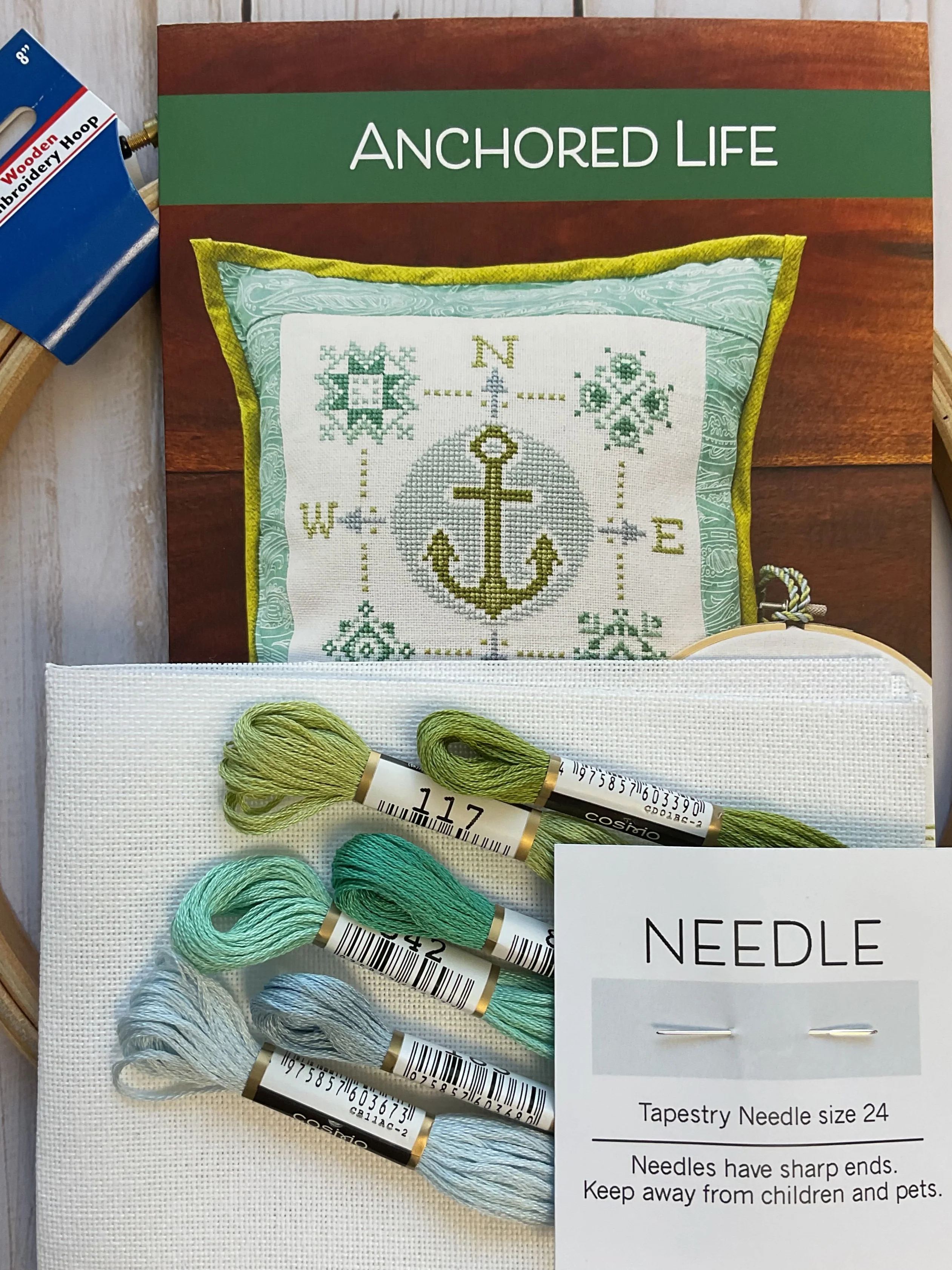 Anchored Life Cross Stitch Kit