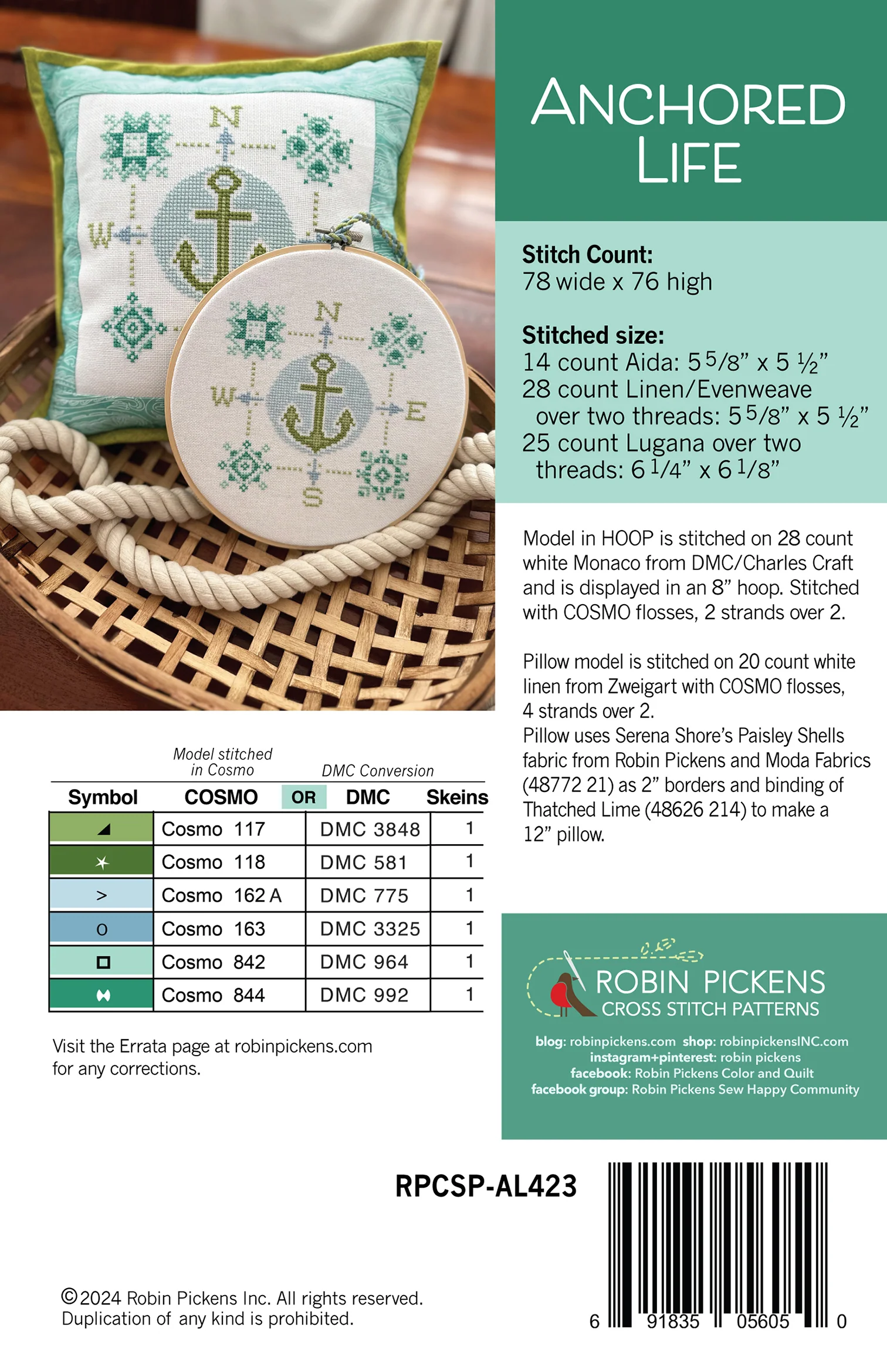 Anchored Life, printed pattern - Image 2