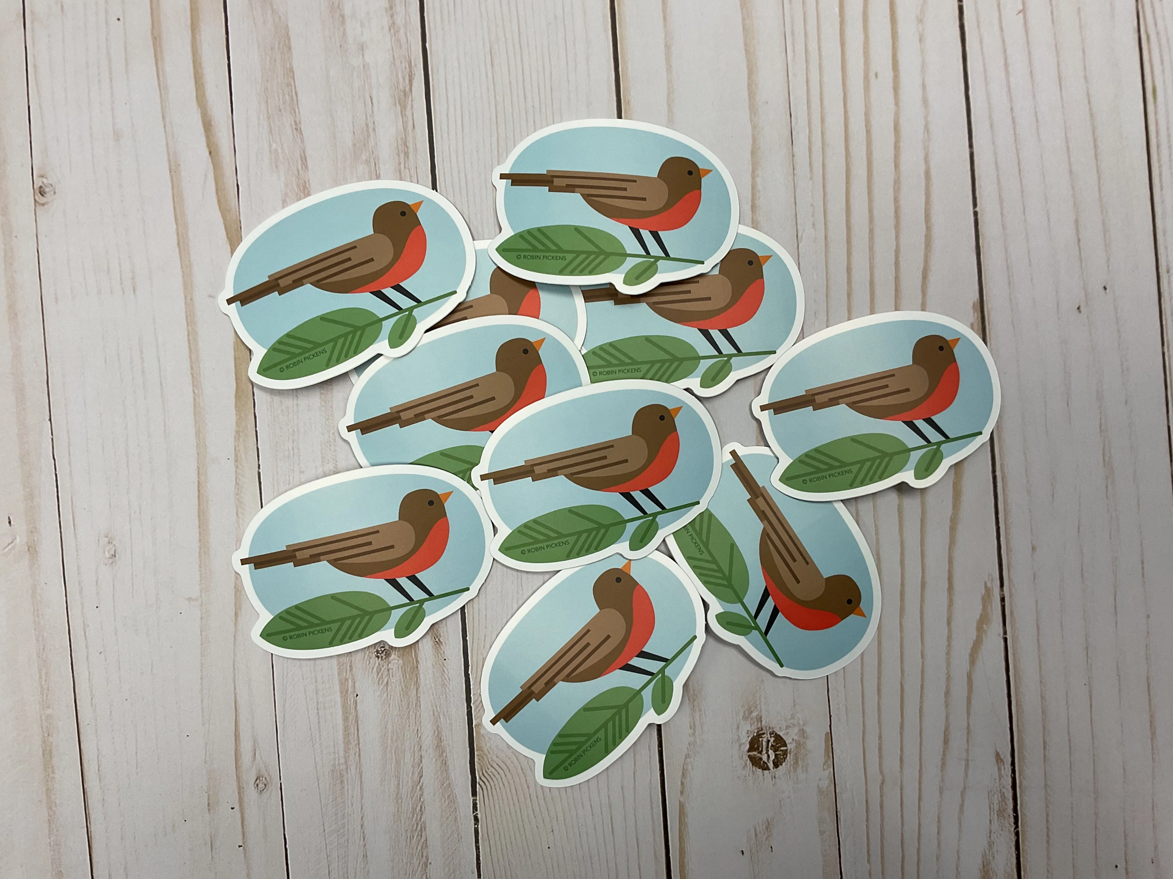 Bird Sticker Tan - Image 3