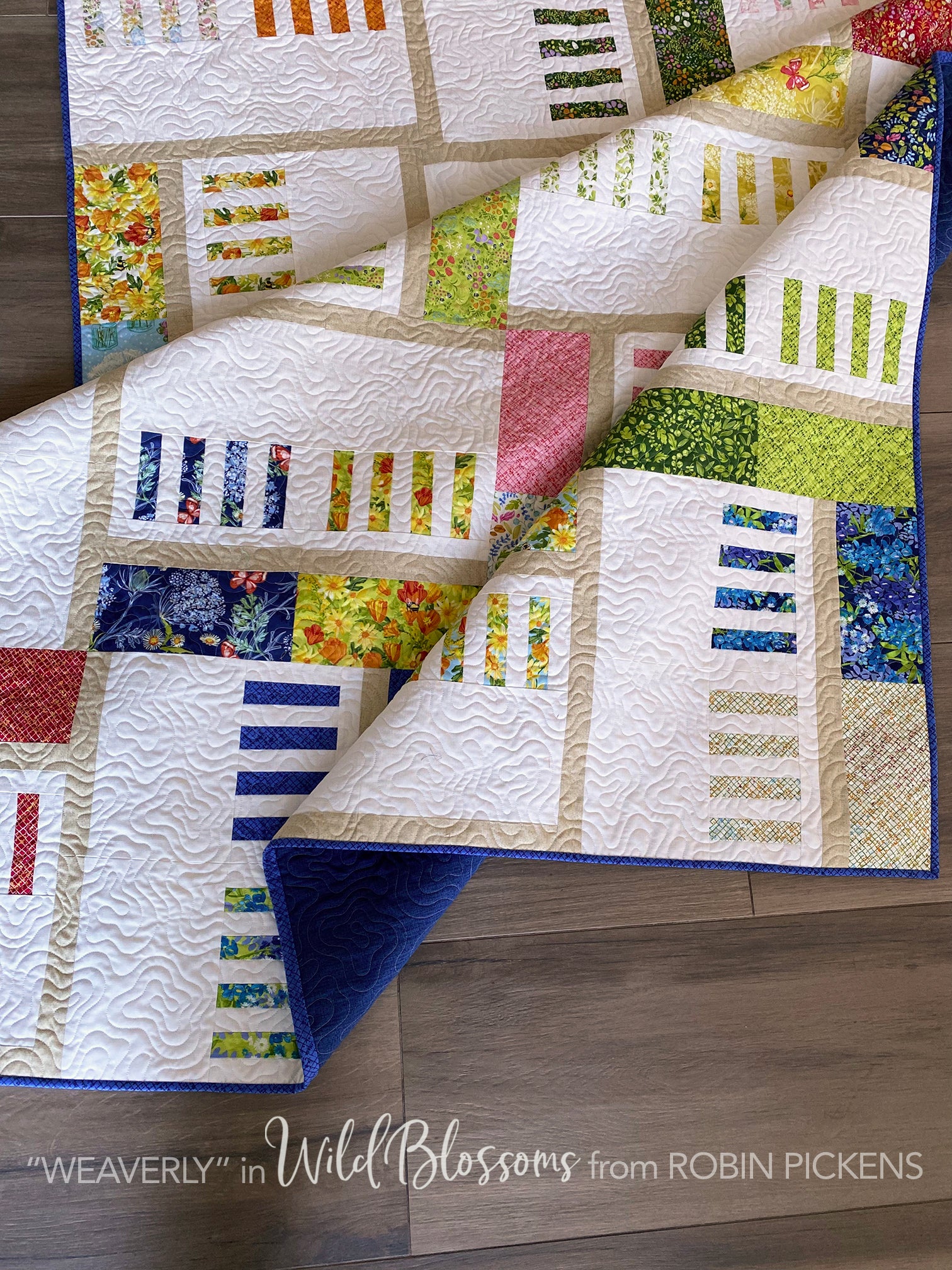 WEAVERLY Quilt Pattern (printed booklet) by Robin Pickens in Lap, Twin, Queen and King sizes - Image 4