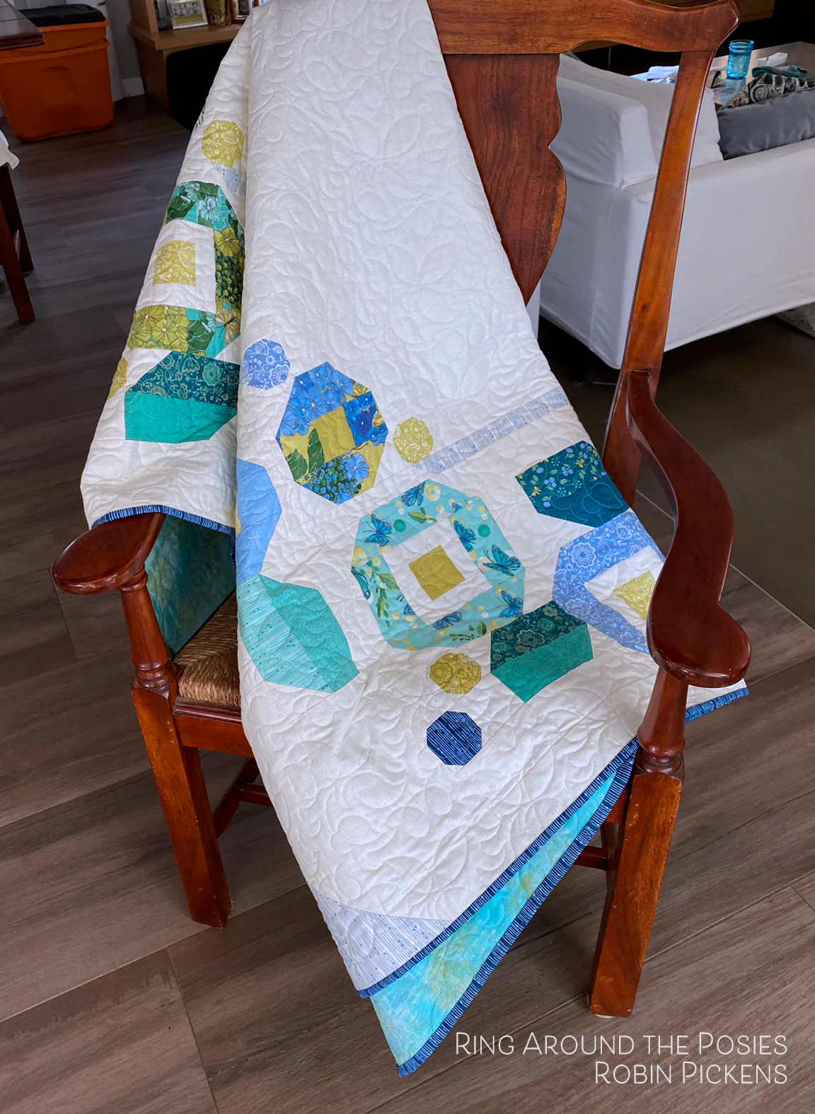 RING AROUND THE POSIES Quilt Pattern, PRINTED booklet - Image 13