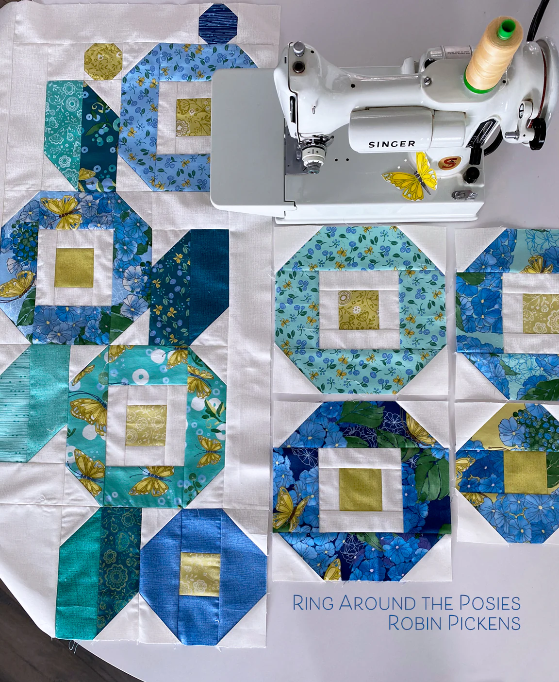 RING AROUND THE POSIES Quilt Pattern, PRINTED booklet - Image 5