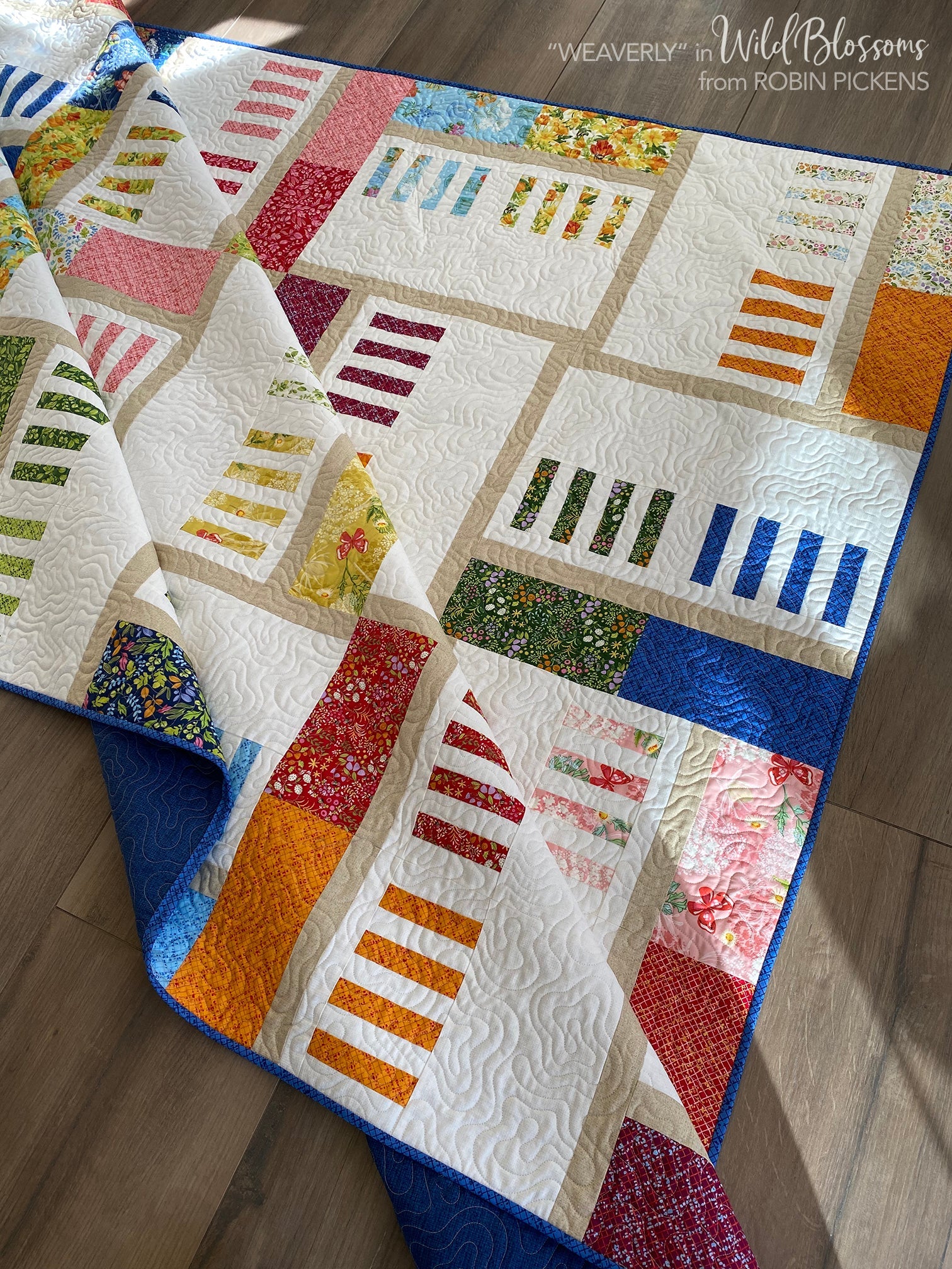 WEAVERLY Quilt Pattern PDF (digital download) by Robin Pickens in Lap, Twin, Queen and King sizes - Image 3