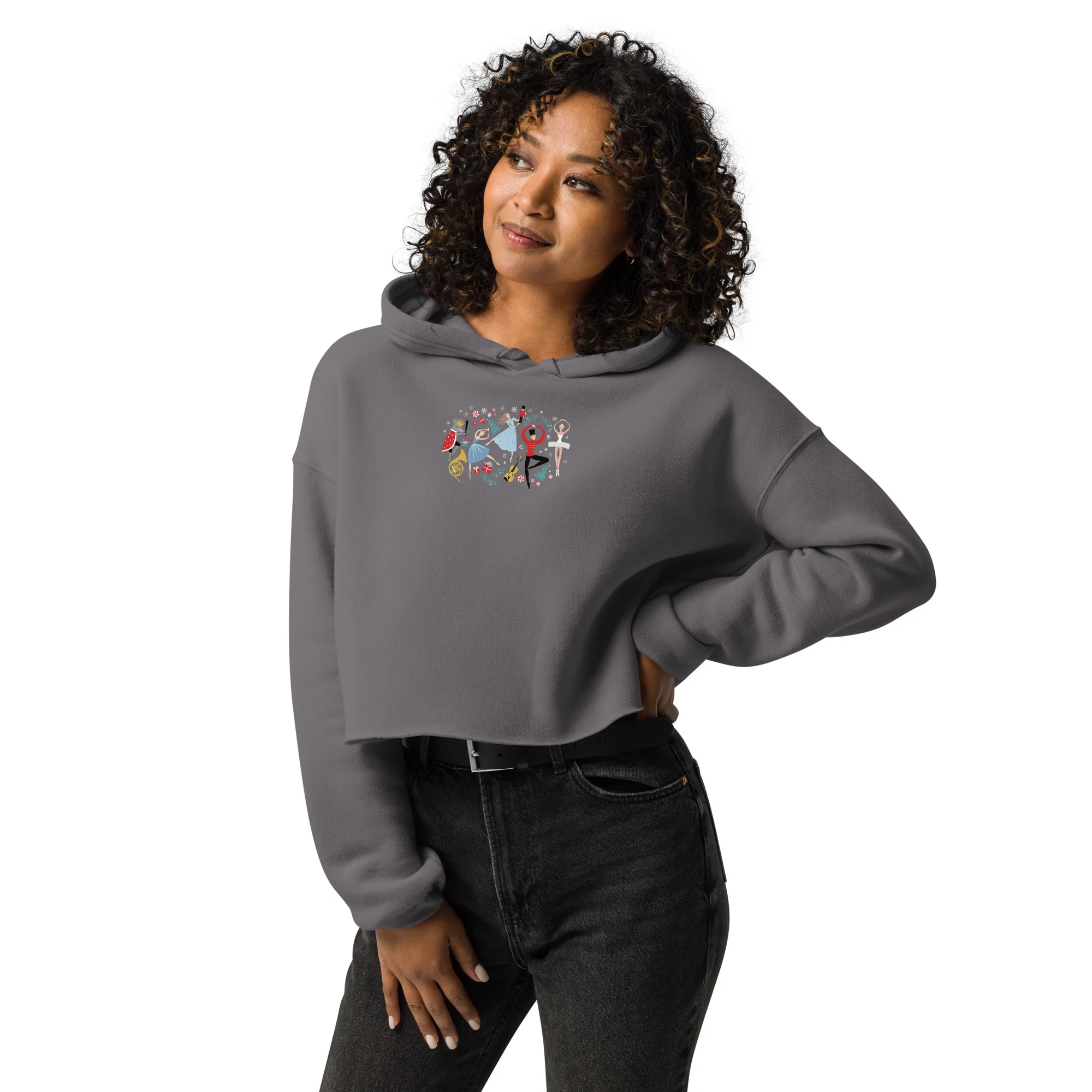 Clara's Nutcracker Ballet Crop Hoodie - Image 2