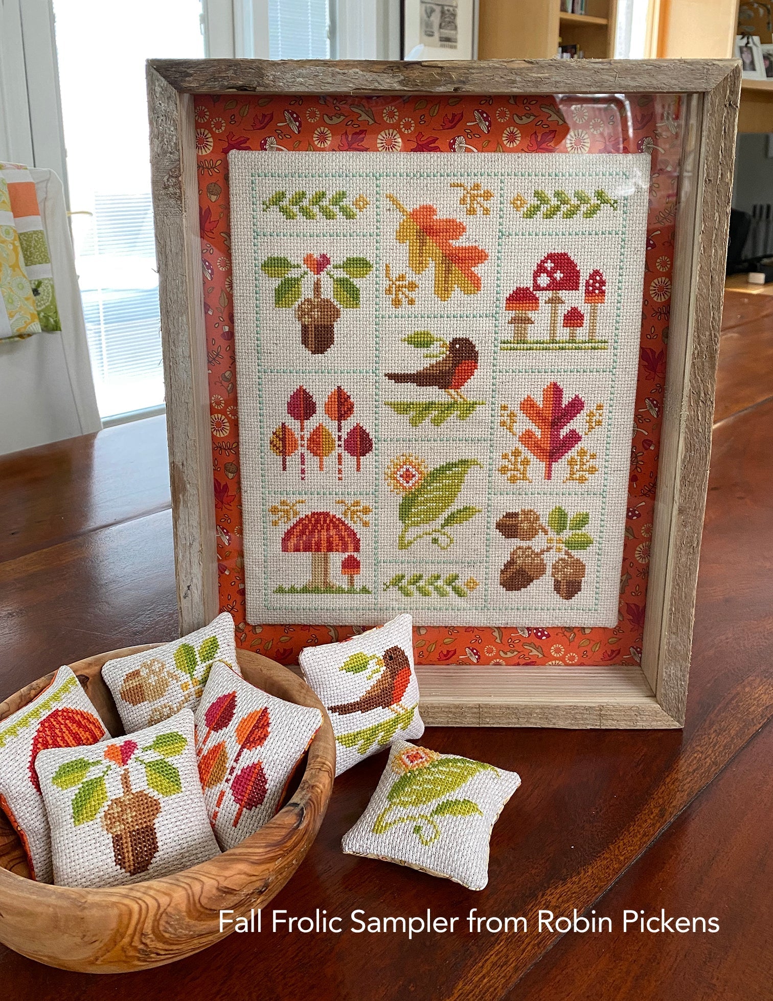 FALL FROLIC SAMPLER Cross Stitch KIT - Image 6
