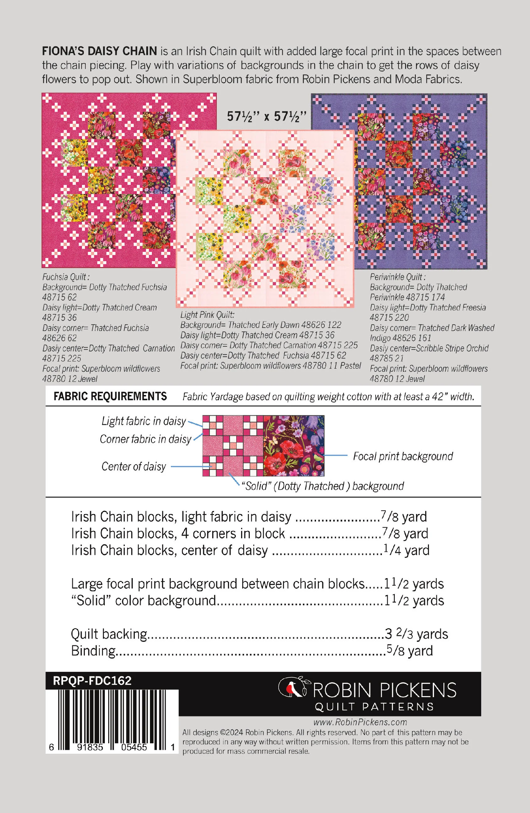 Fiona's Daisy Chain printed pattern - Image 2