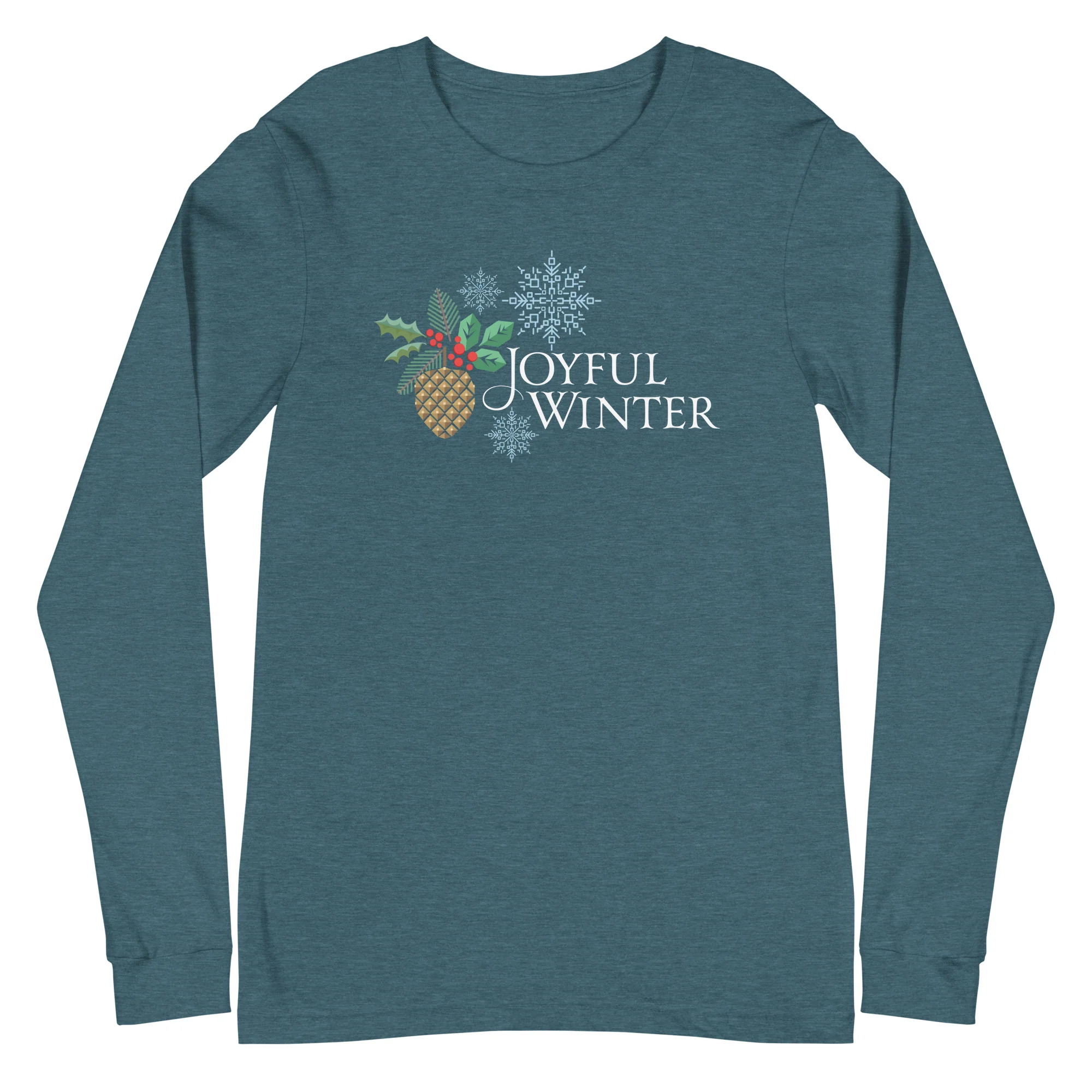 Joyful Winter Unisex Long Sleeve Tee - Image 5