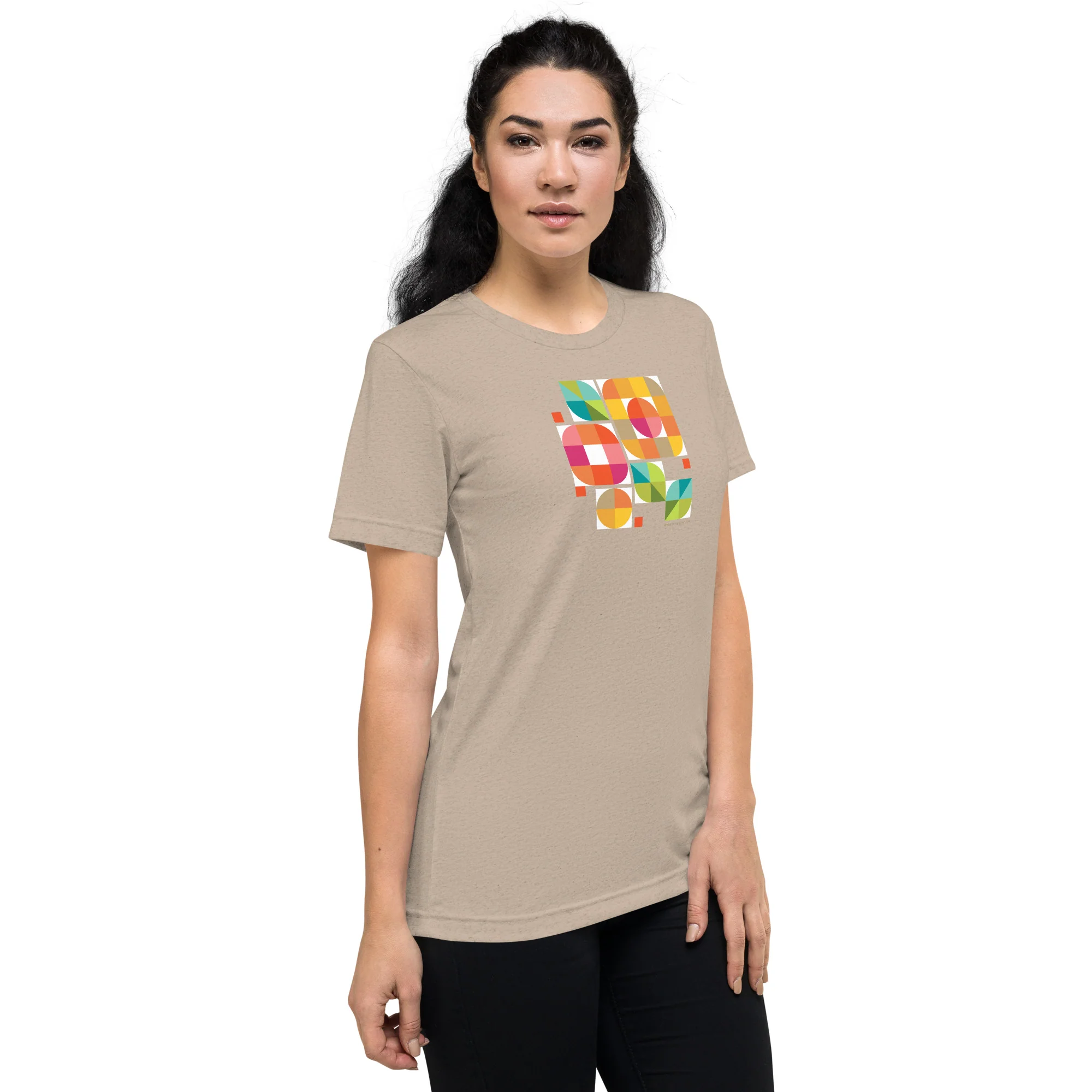 Mod Flower Box California Sunshine palette Bella Tri-Blend t-shirt - Image 30