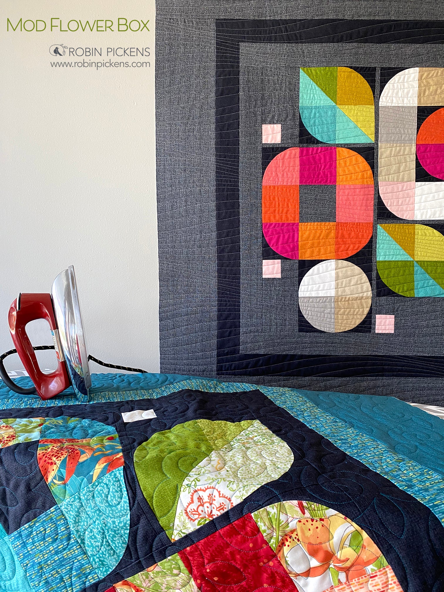 Mod Flower Box quilt pattern digital PDF - Image 3