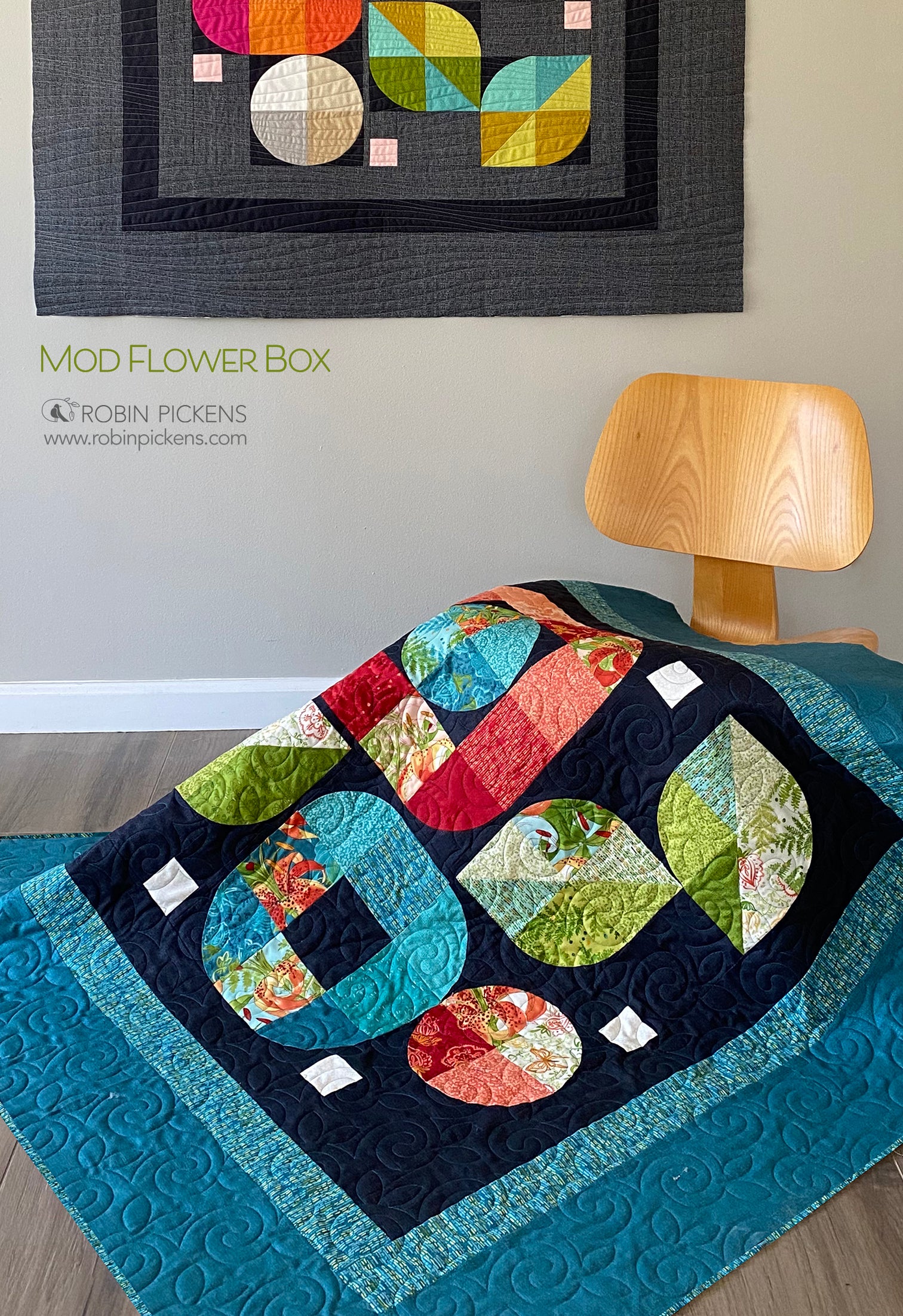 Mod Flower Box quilt pattern digital PDF - Image 6