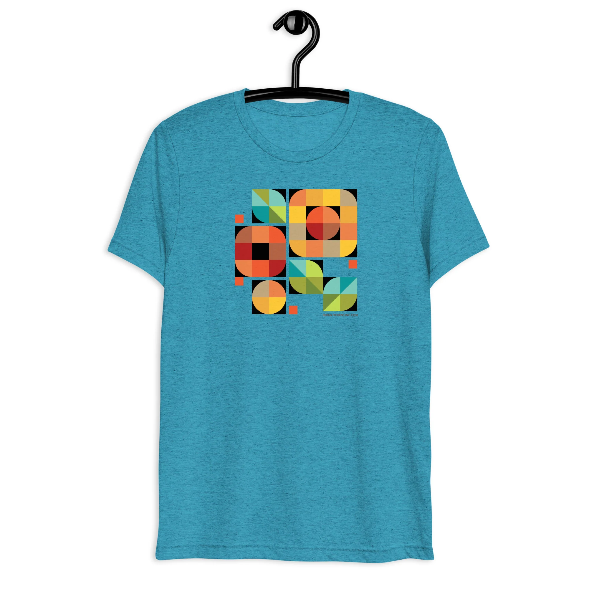 Mod Flower Box warm and earthy palette Short sleeve t-shirt - Image 8