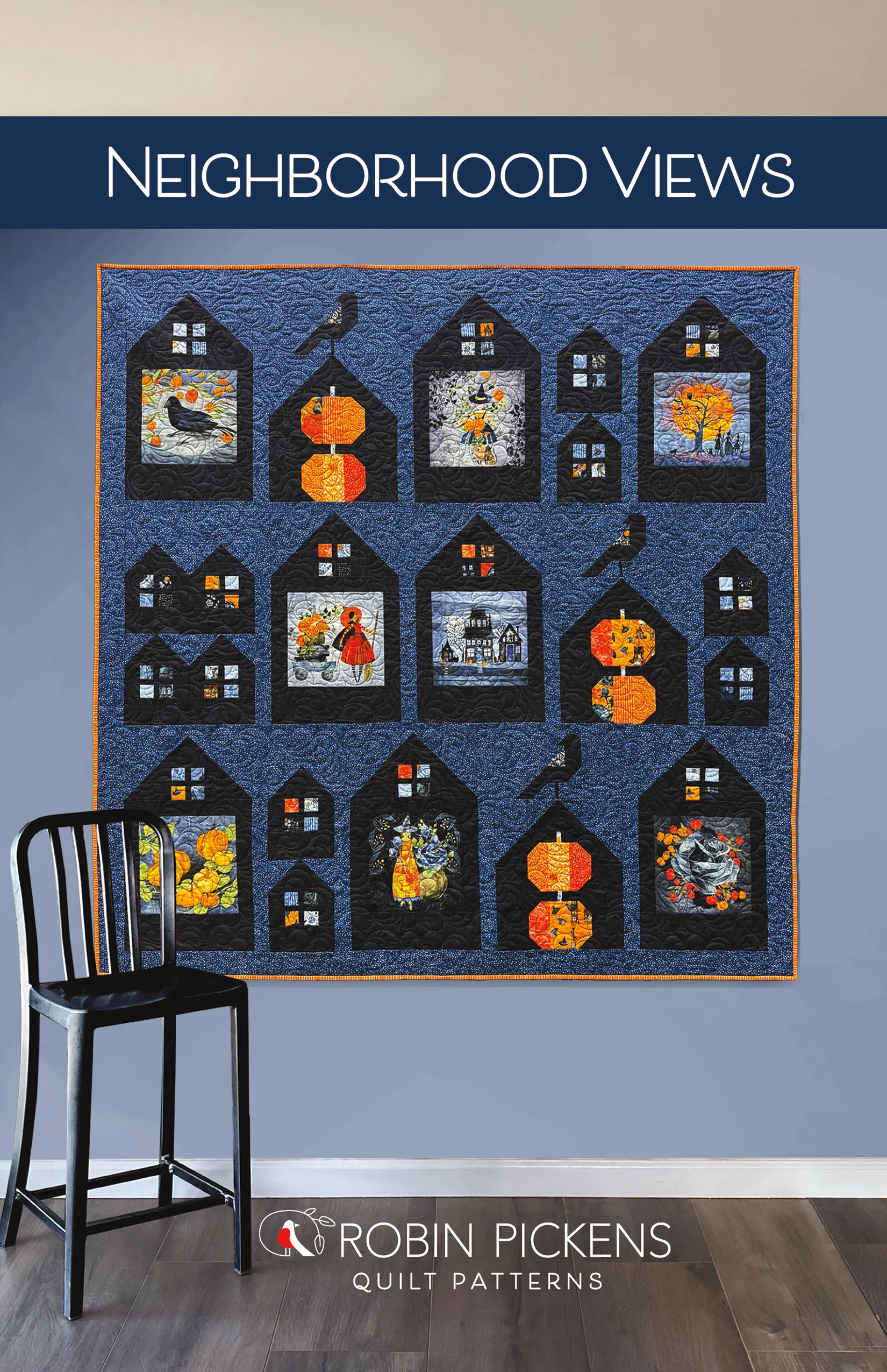 Neighborhood Views Printed Quilt Pattern