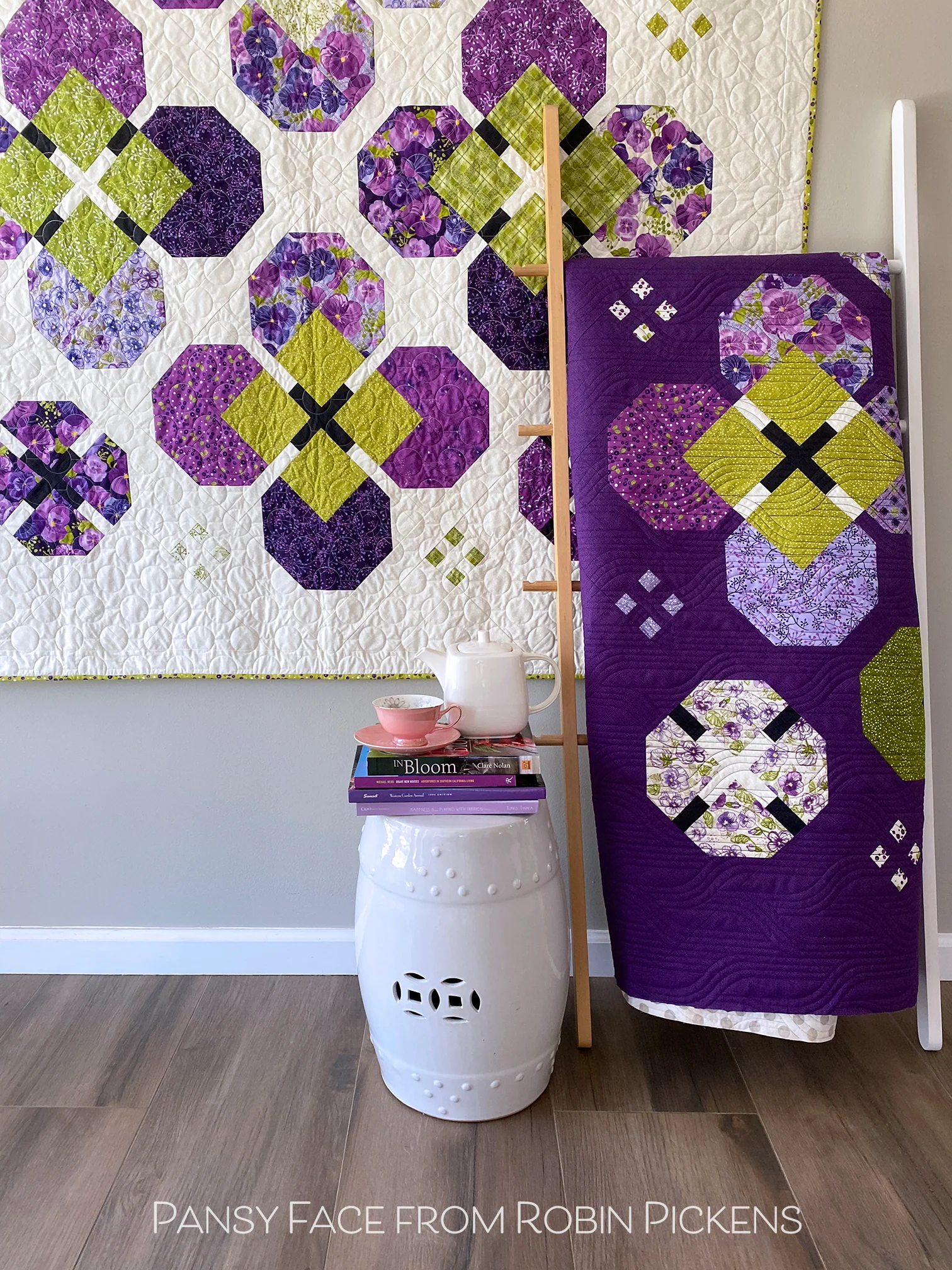 PANSY FACE digital PDF quilt pattern by Robin Pickens - Image 6