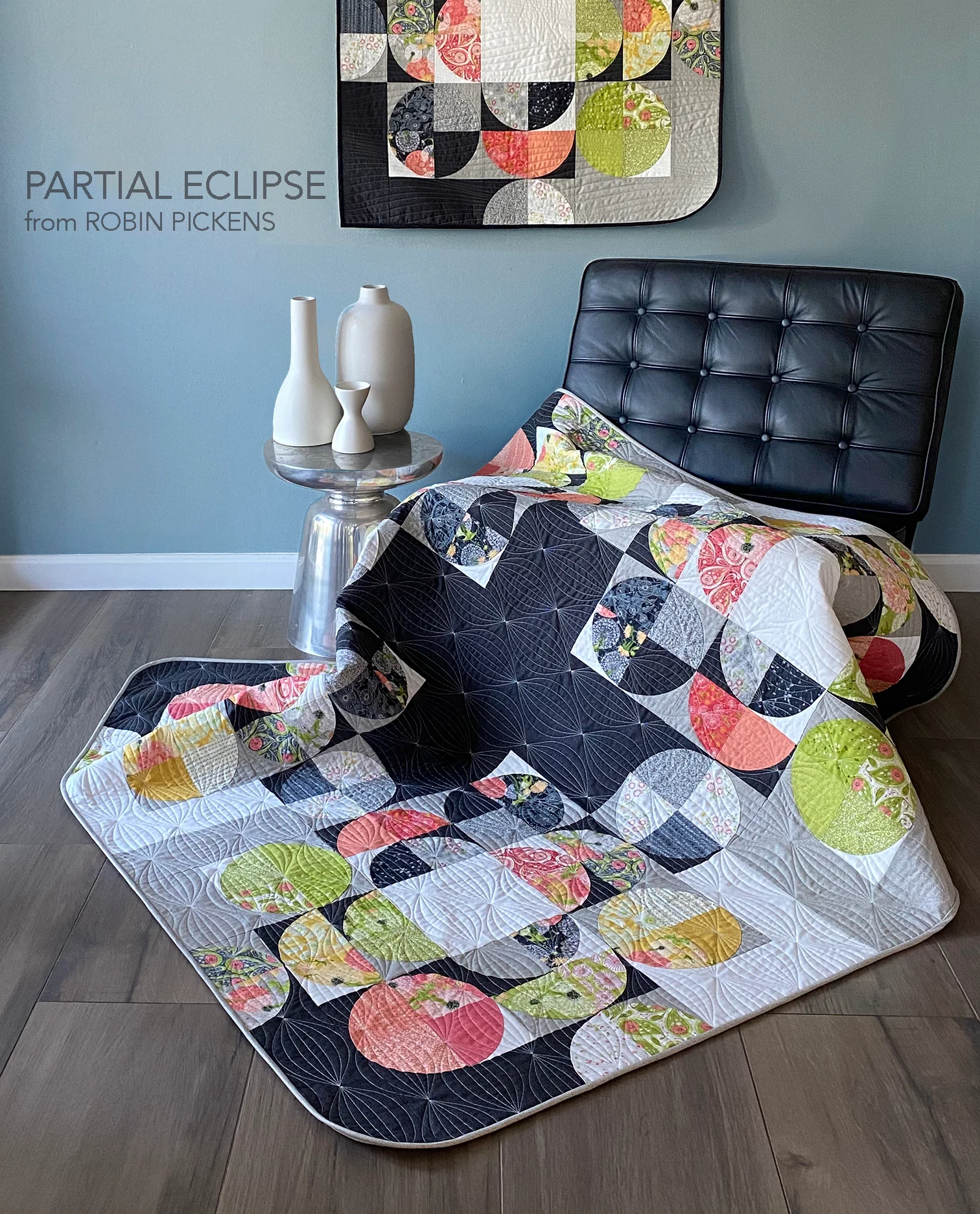 Partial Eclipse (printed) quilt pattern with paper template - Image 5