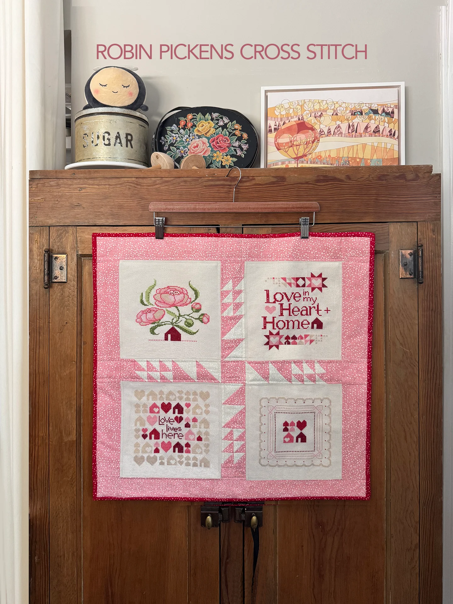 Peony Dreams & Loving Homes Cross Stitch Printed Pattern - Image 4