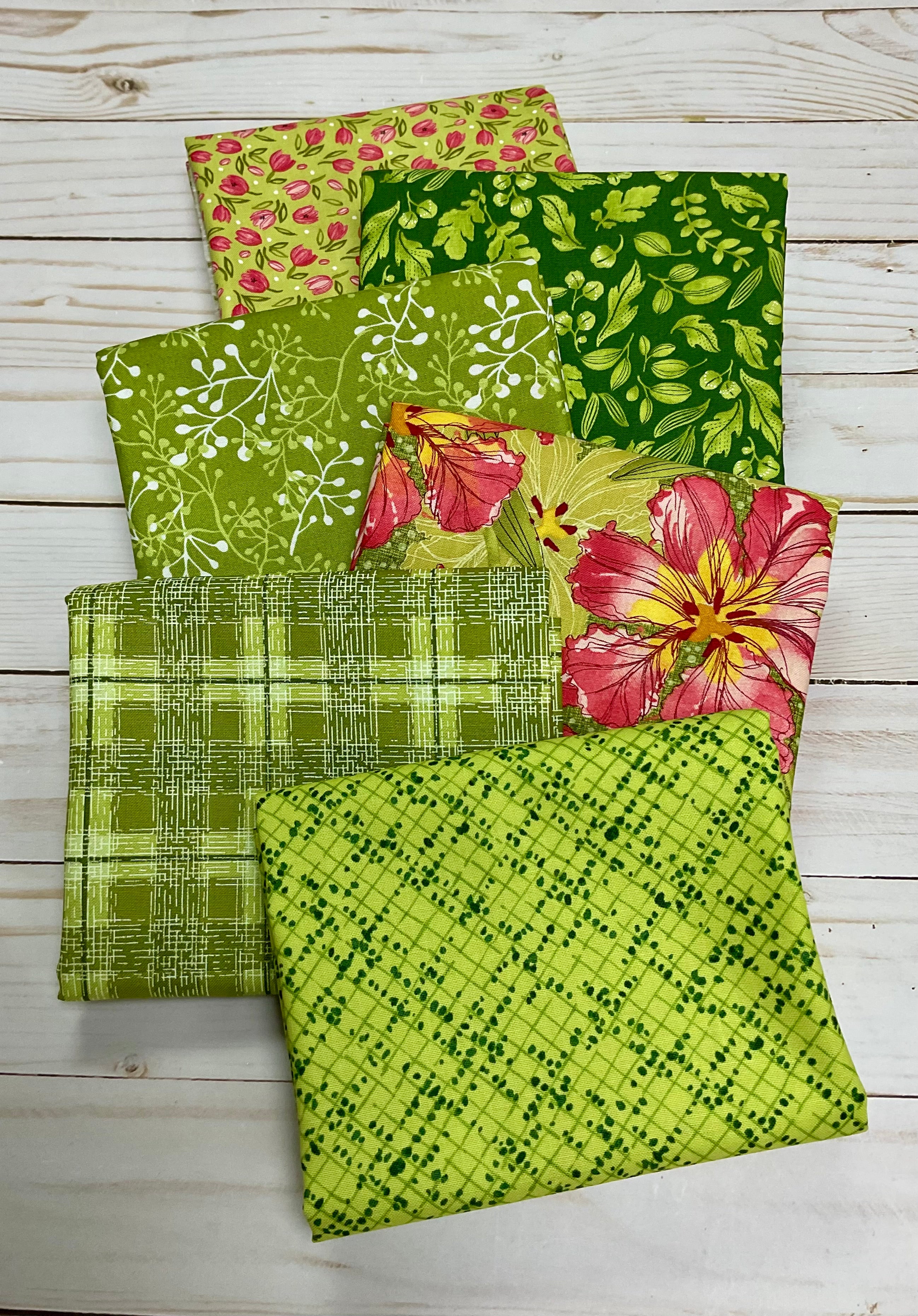 Pink Greenery Half Yard Bundle (6) - Image 2