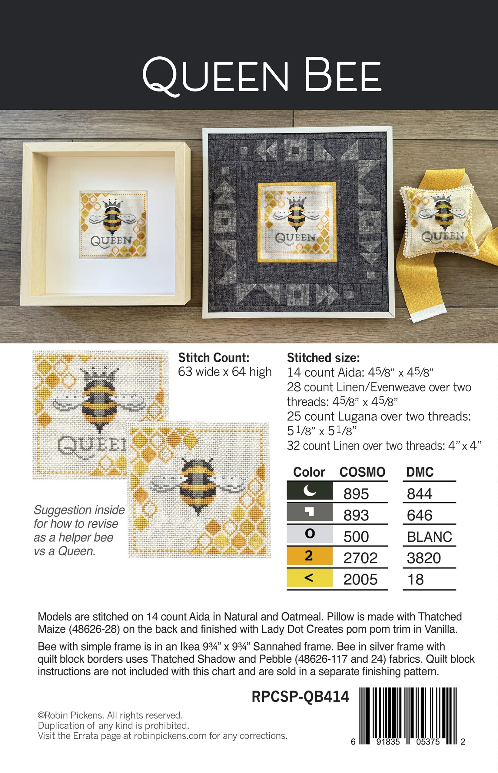 Queen Bee, printed pattern - Image 2