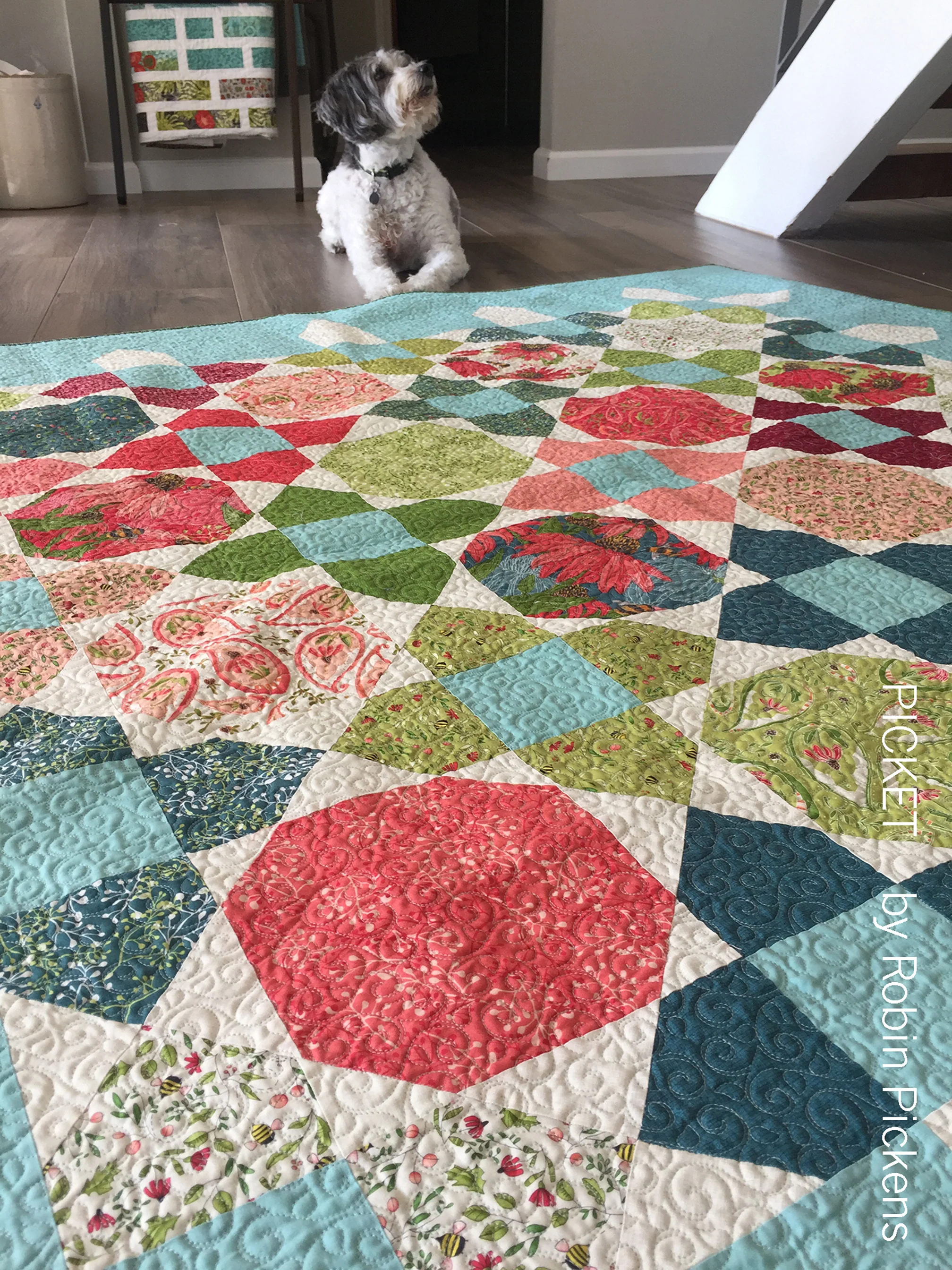 PICKET Digital PDF Quilt Pattern by Robin Pickens - Large or Lap, Fat Quarters or Layer Cake Precuts - Image 4
