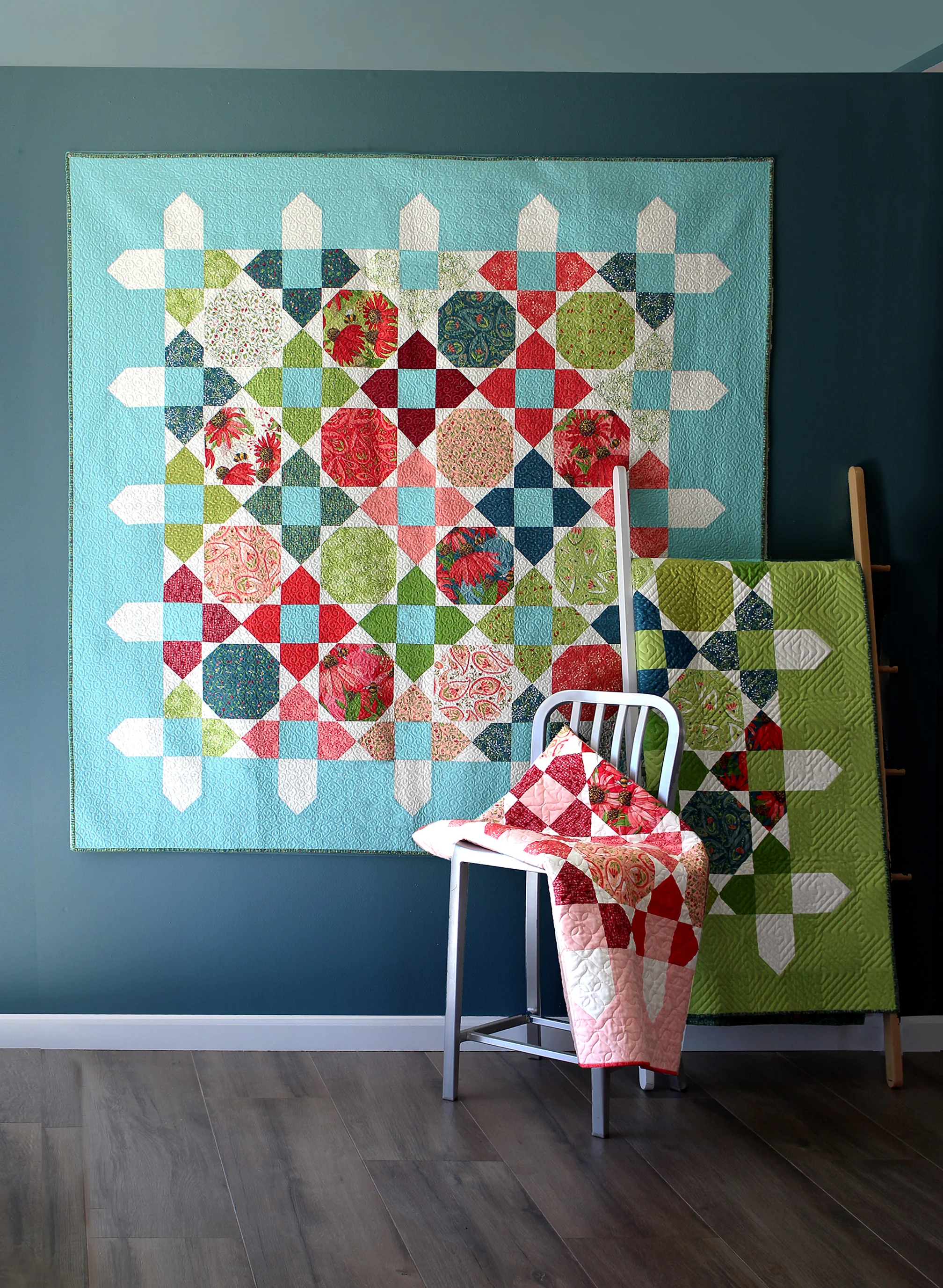 PICKET Digital PDF Quilt Pattern by Robin Pickens - Large or Lap, Fat Quarters or Layer Cake Precuts - Image 5
