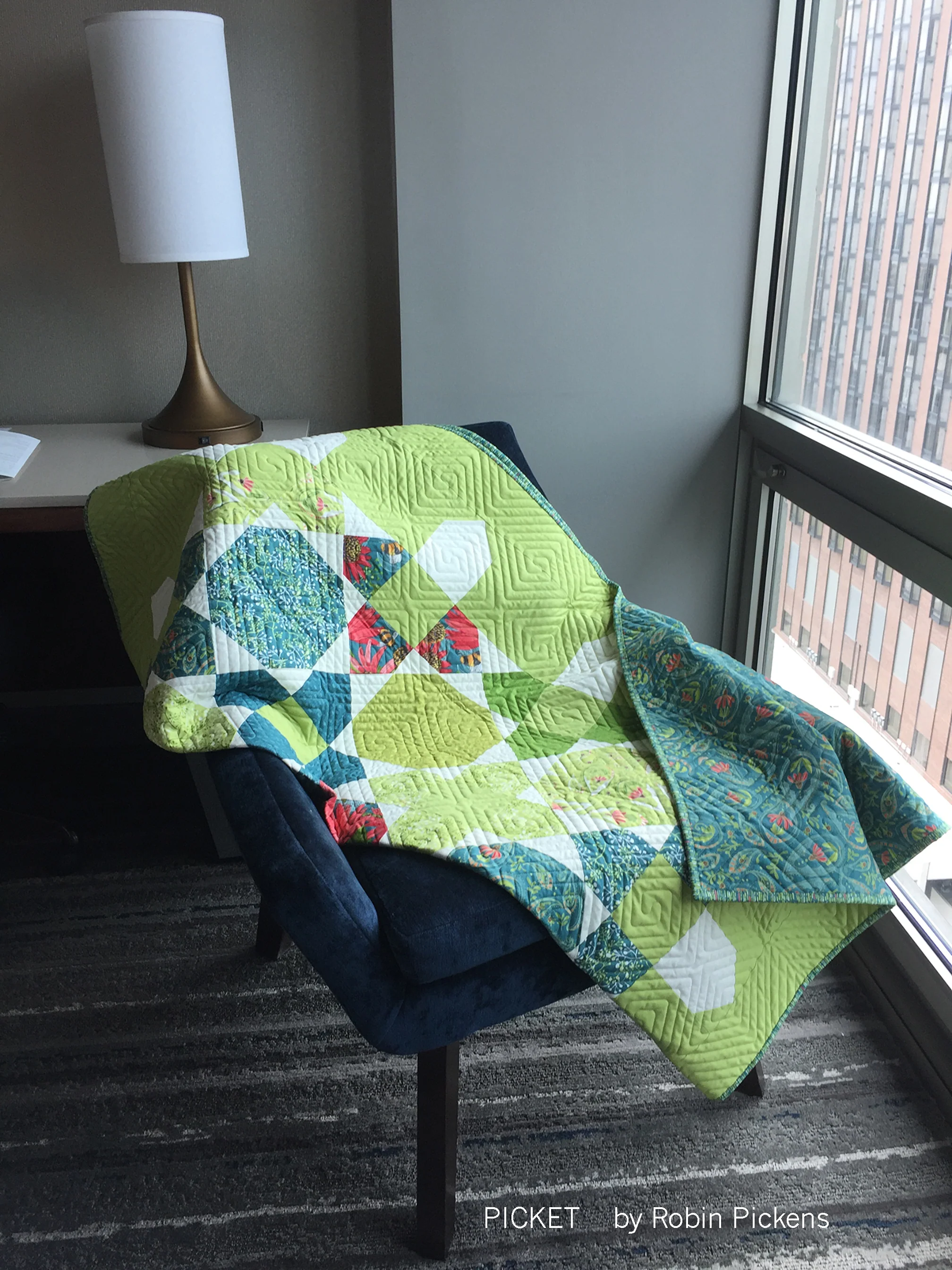 PICKET Digital PDF Quilt Pattern by Robin Pickens - Large or Lap, Fat Quarters or Layer Cake Precuts - Image 7