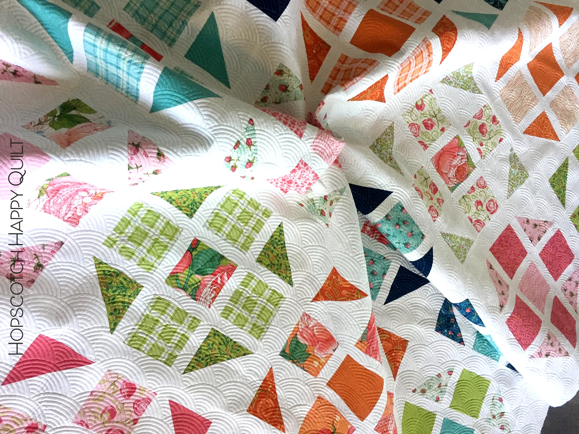 HOPSCOTCH HAPPY Quilt Pattern (printed booklet) by Robin Pickens /King, Queen, Twin, Lap - Image 5