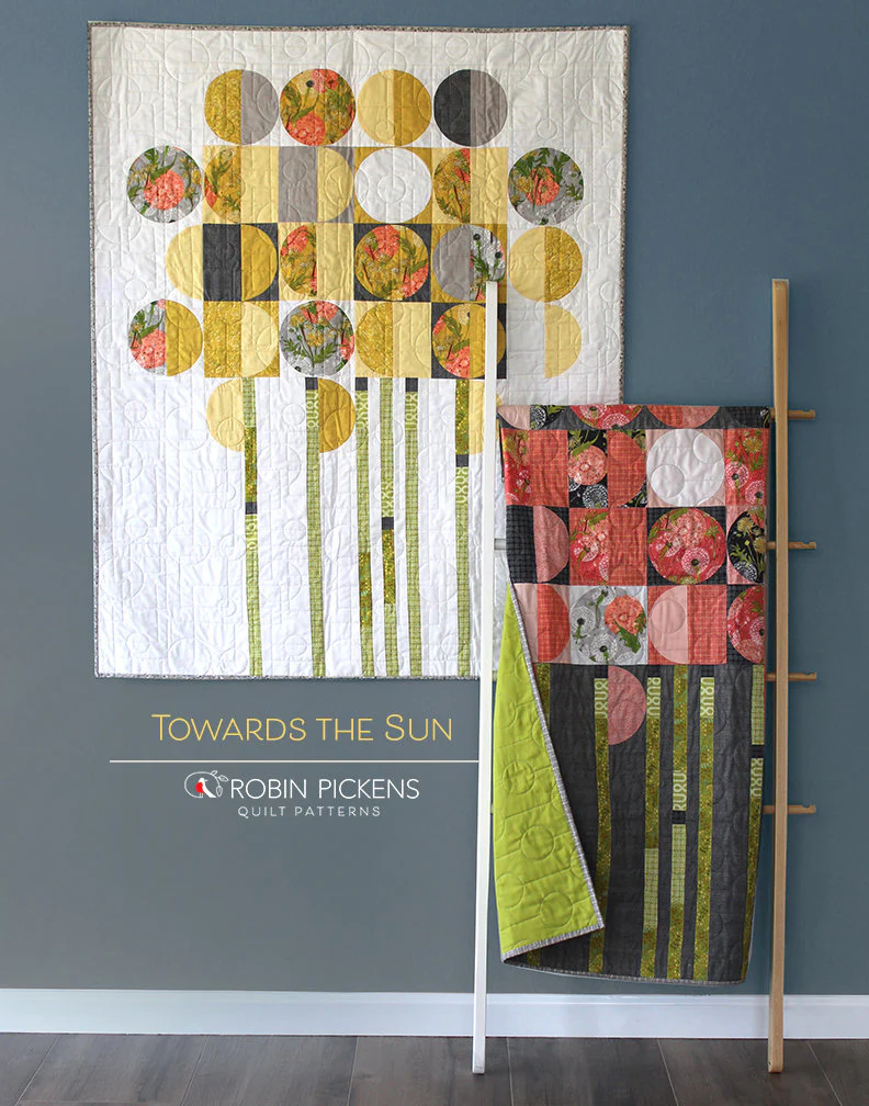 TOWARDS THE SUN Quilt Pattern (printed booklet) by Robin Pickens/ wall quilt - Image 4