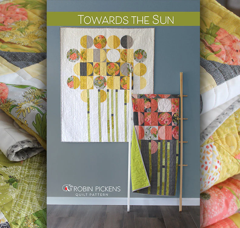 TOWARDS THE SUN Quilt Pattern (printed booklet) by Robin Pickens/ wall quilt - Image 7