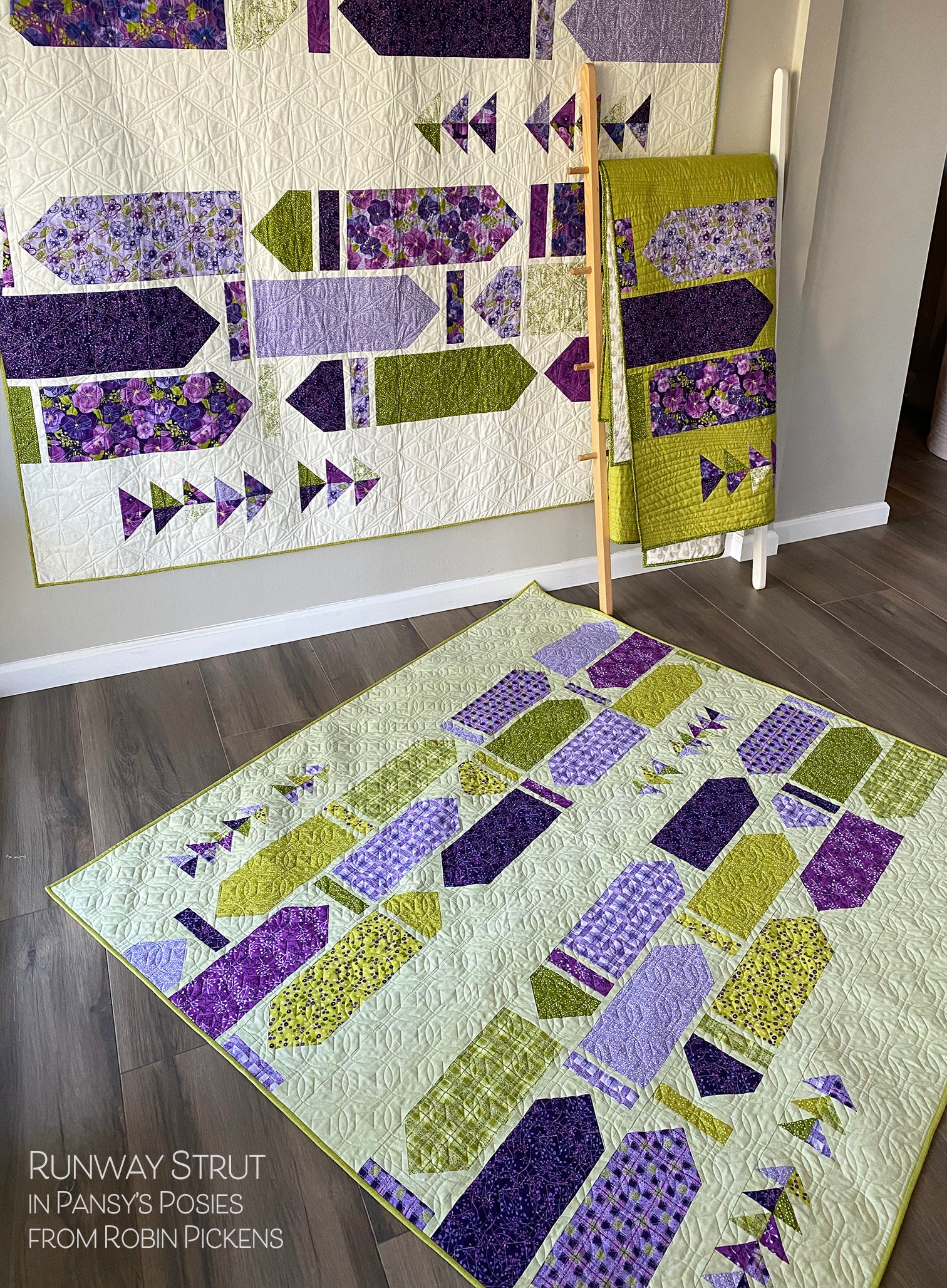 RUNWAY STRUT digital PDF quilt pattern by Robin Pickens - Image 2