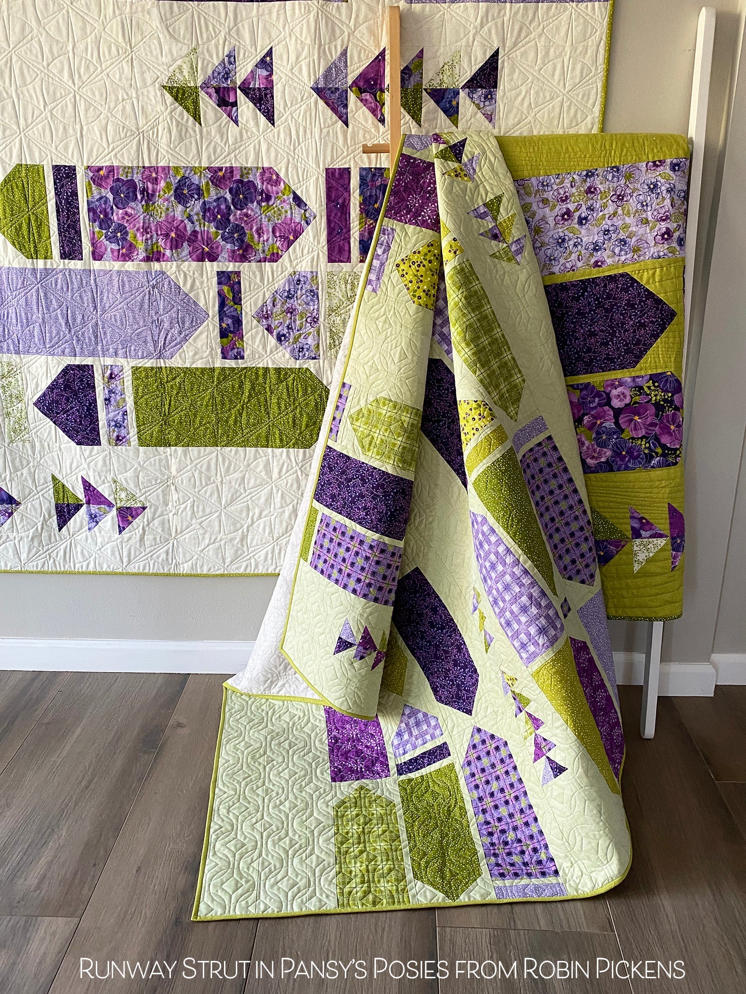 RUNWAY STRUT printed booklet quilt pattern by Robin Pickens - Image 5
