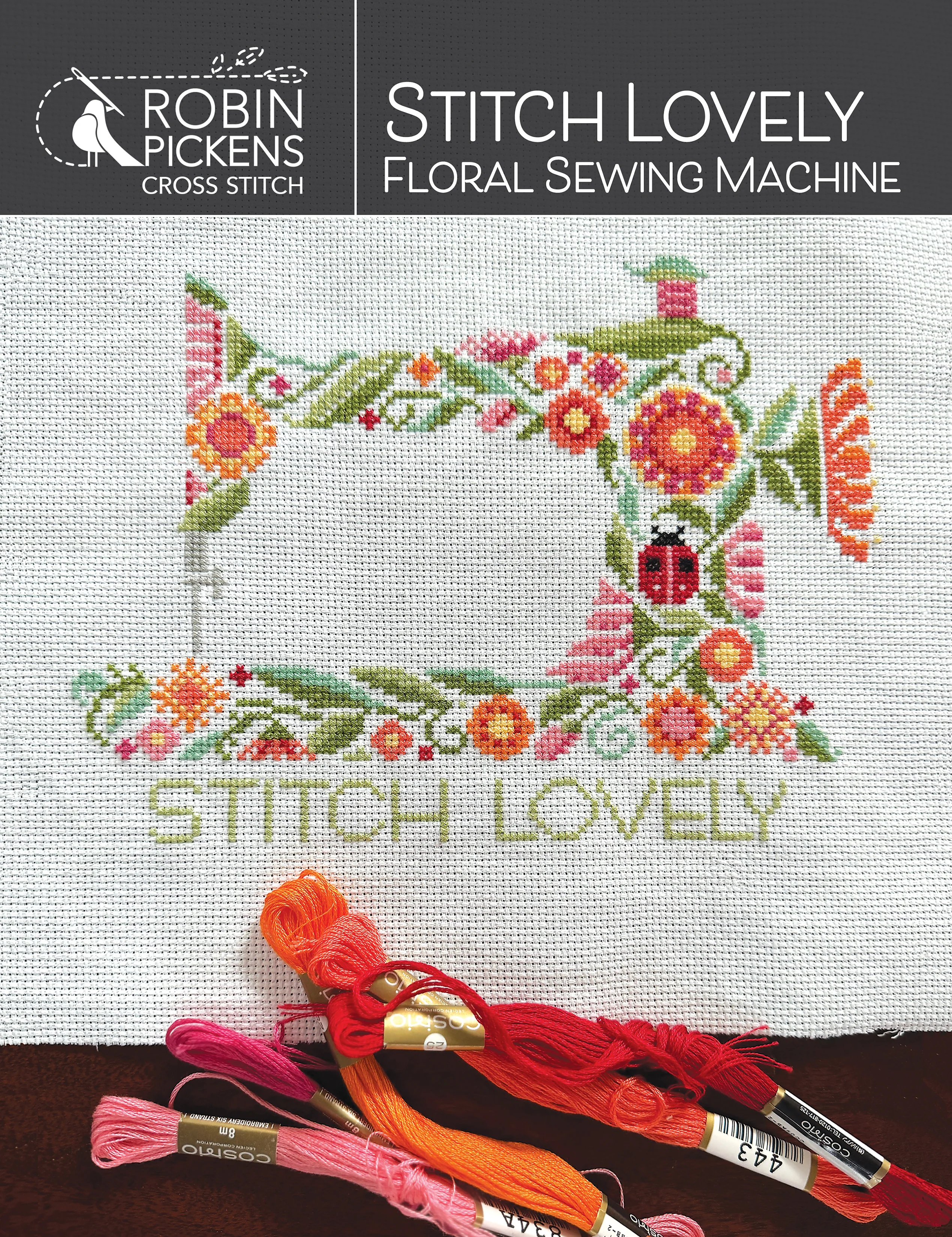 Stitch Lovely Floral Sewing Machine, digital PDF pattern