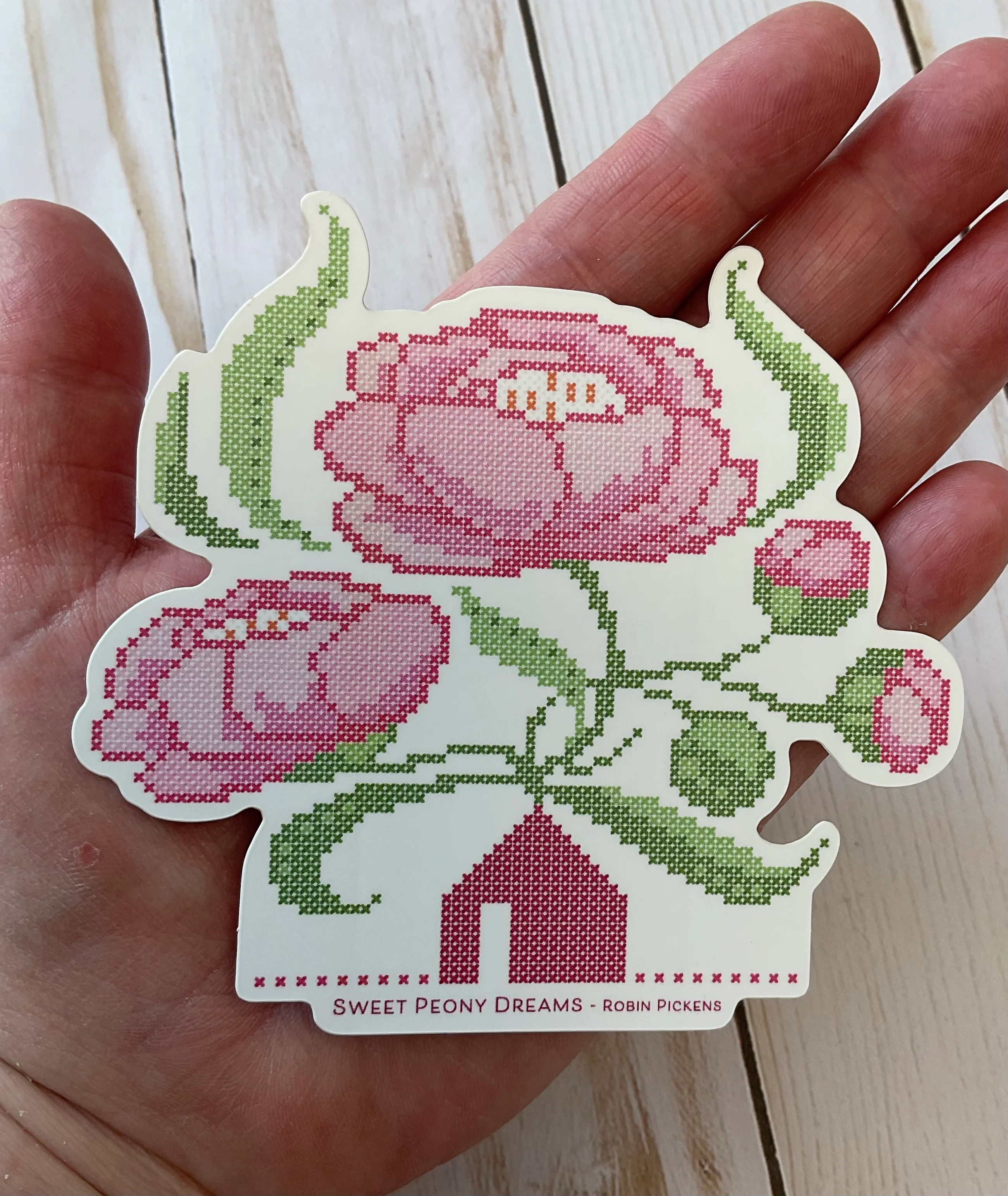 Sweet Peony Dreams Sticker - Image 3