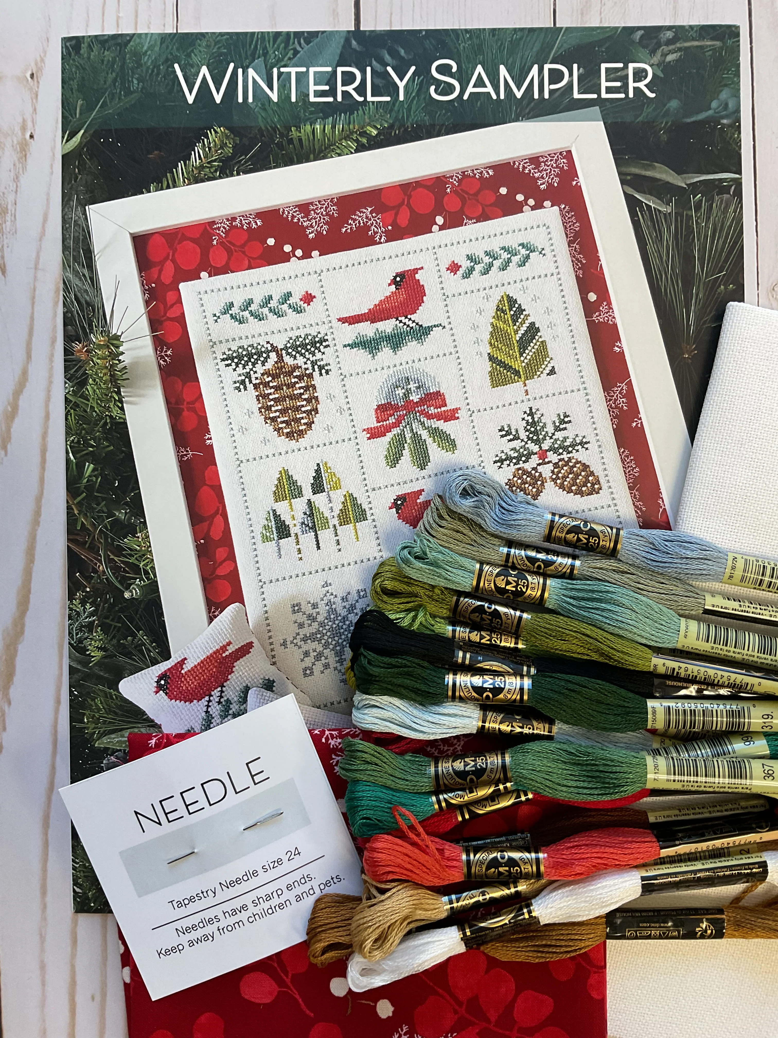 Winterly Sampler Cross Stitch Kit