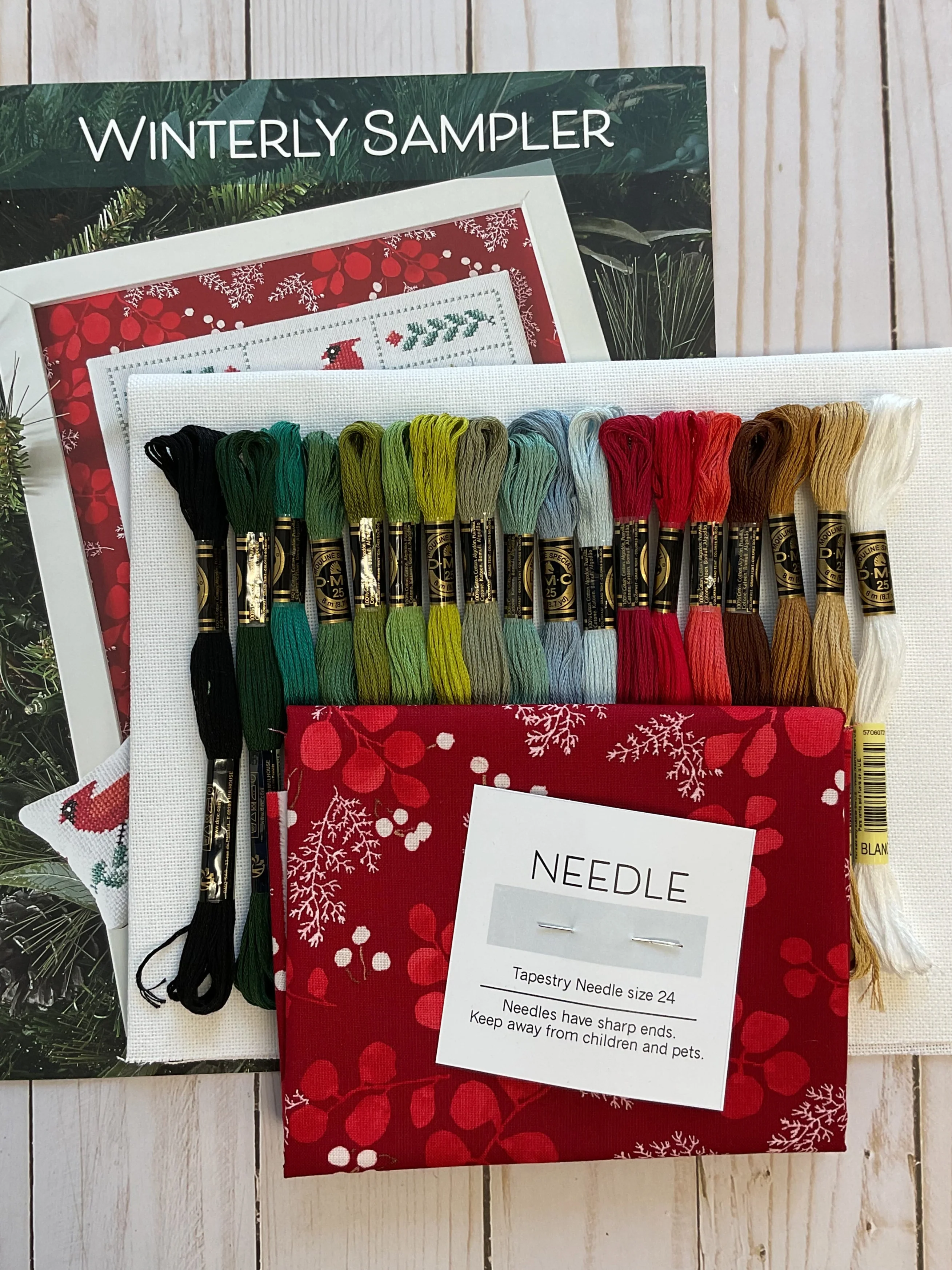 Winterly Sampler Cross Stitch Kit - Image 2