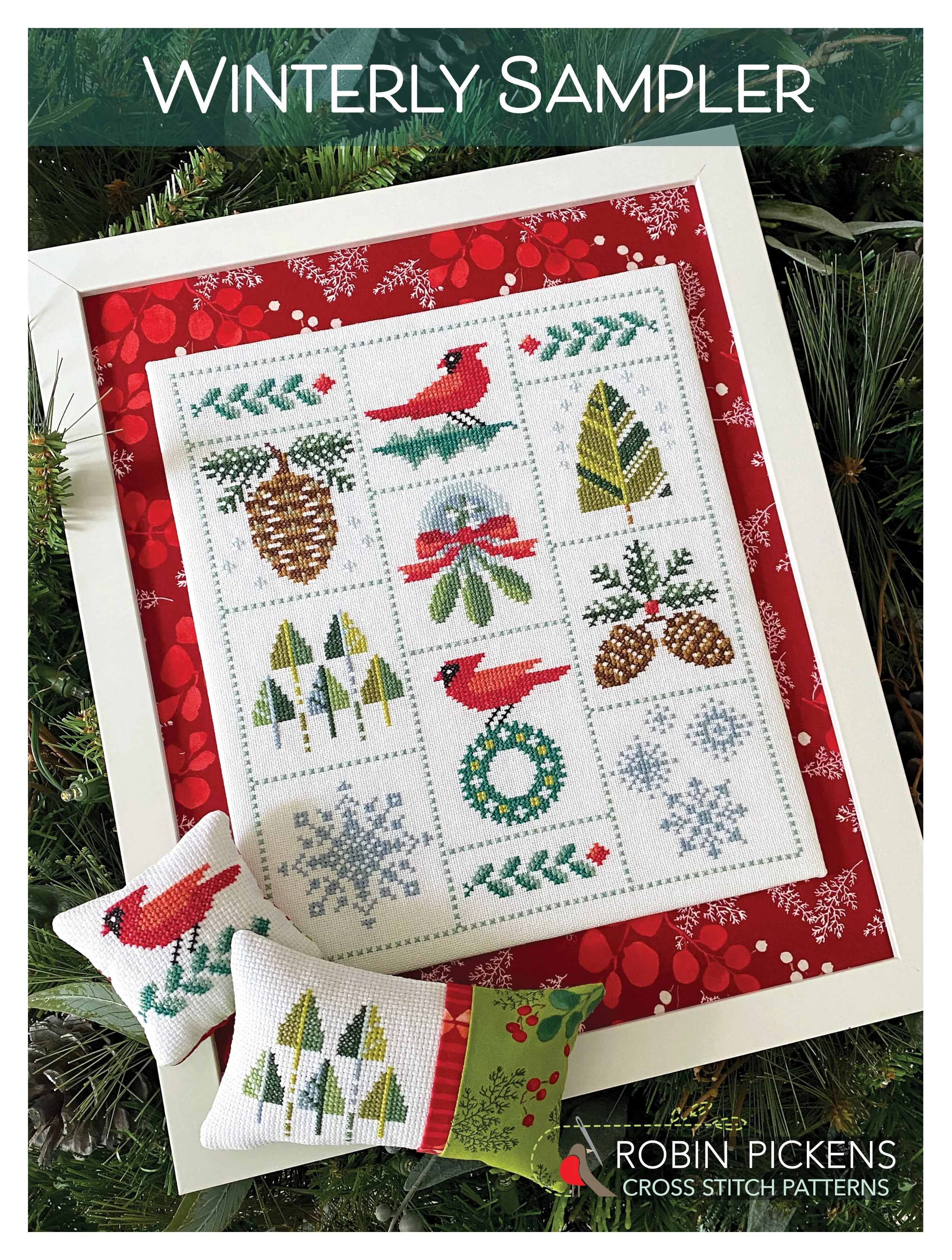 Winterly Sampler Cross Stitch PRINTED Pattern
