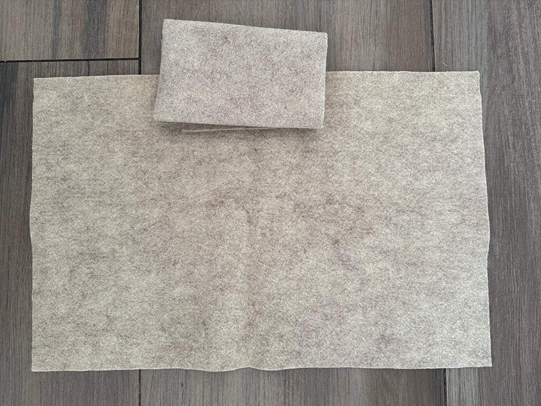 Wool Felt in Sandstone color - Image 3